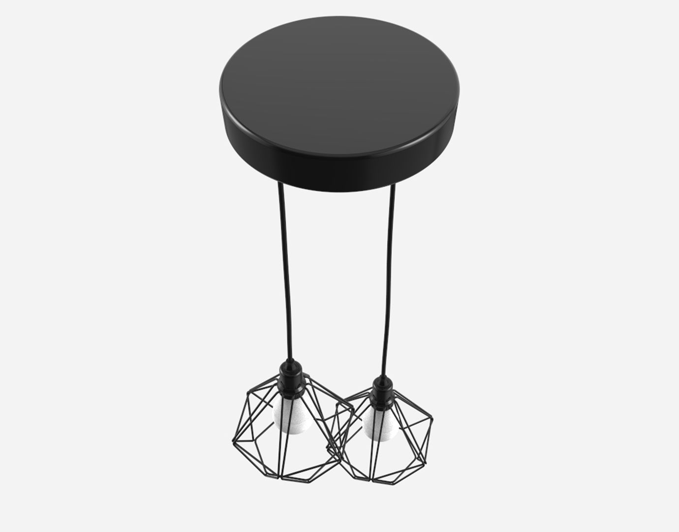 Trybo Wire Pendant Diamond  3D model_6