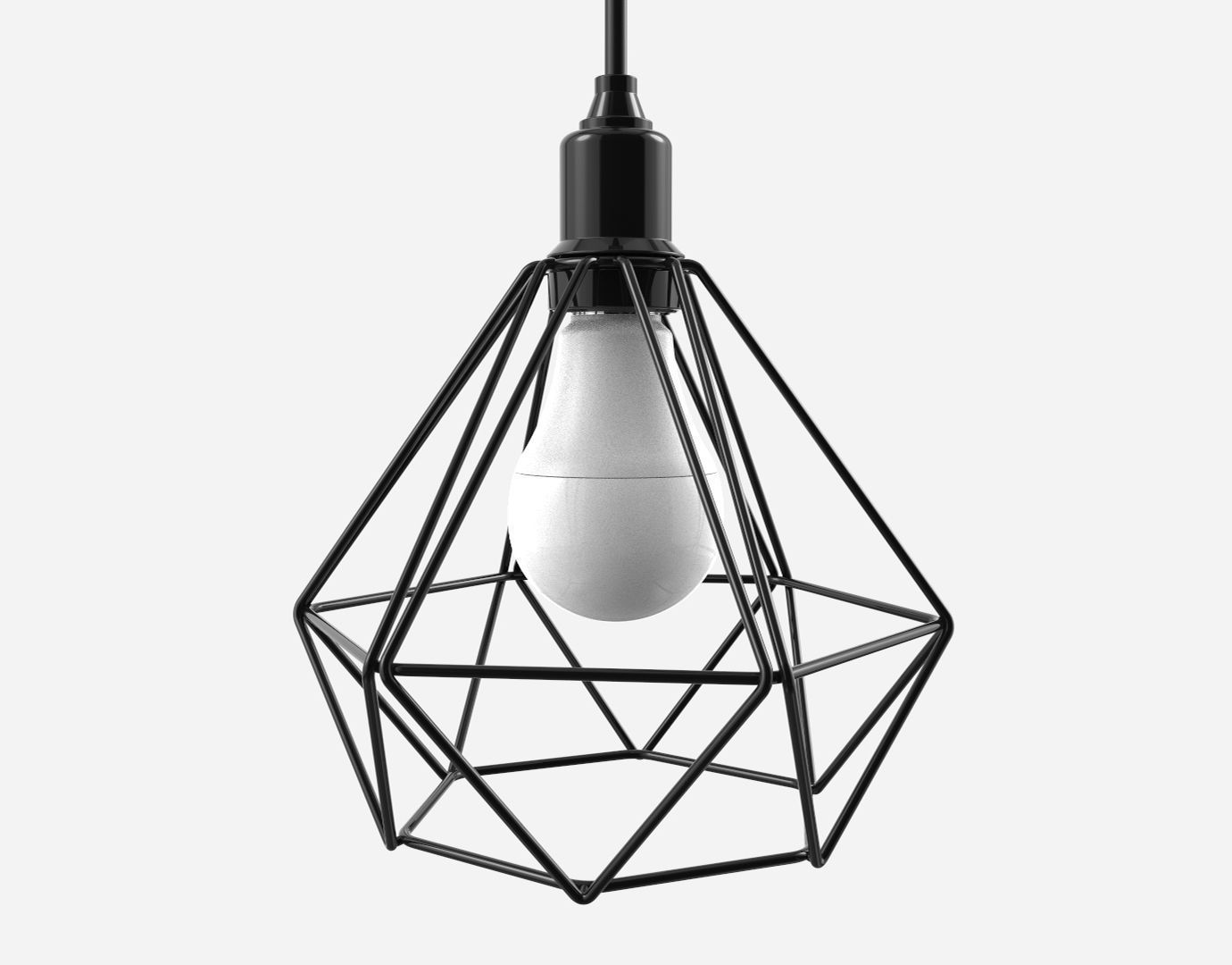 Trybo Wire Pendant Diamond  3D model_8