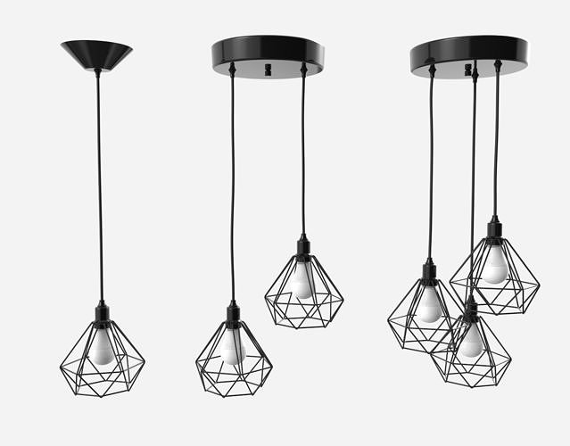 Trybo Wire Pendant Diamond  3D model