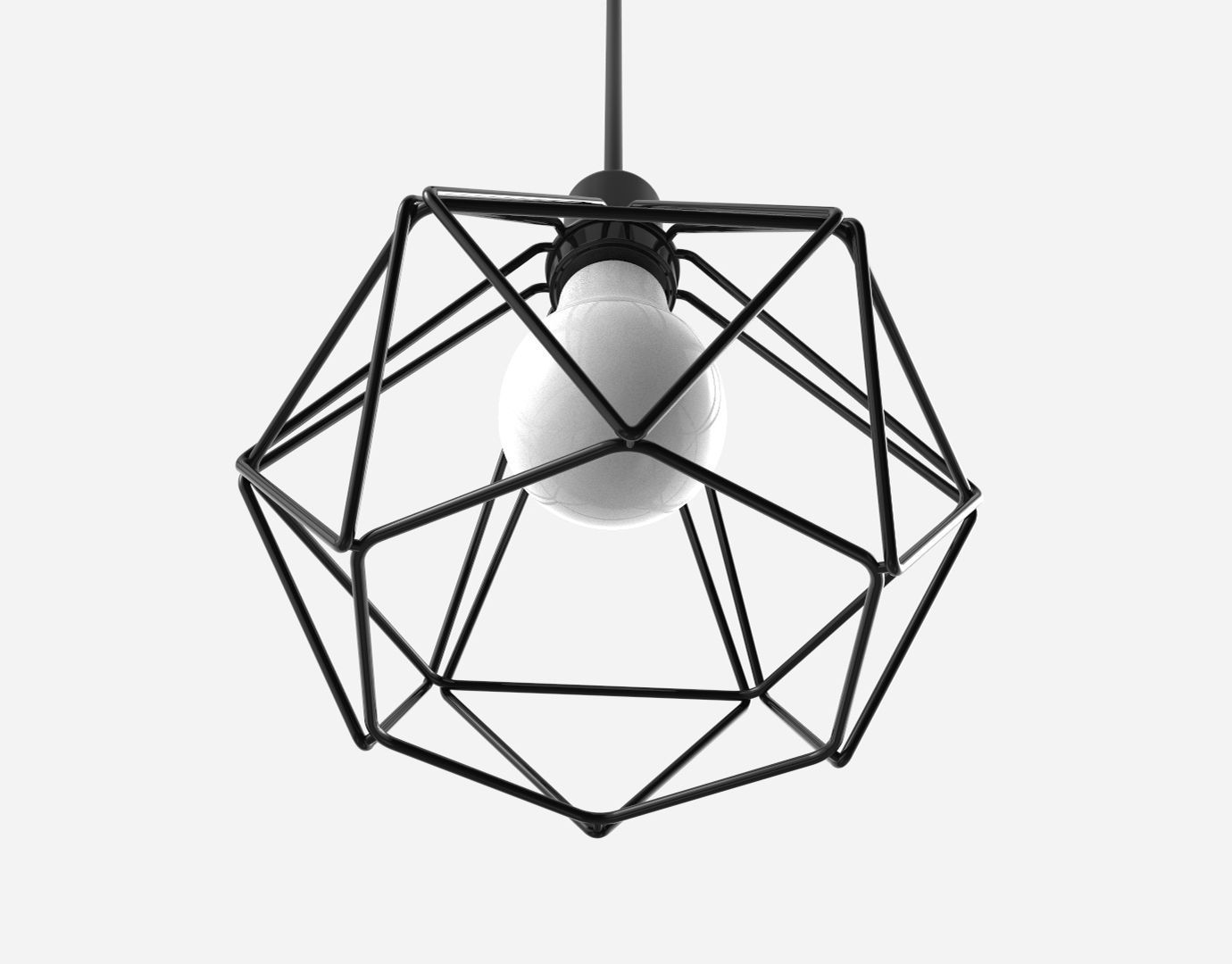 Trybo Wire Pendant Diamond  3D model_9