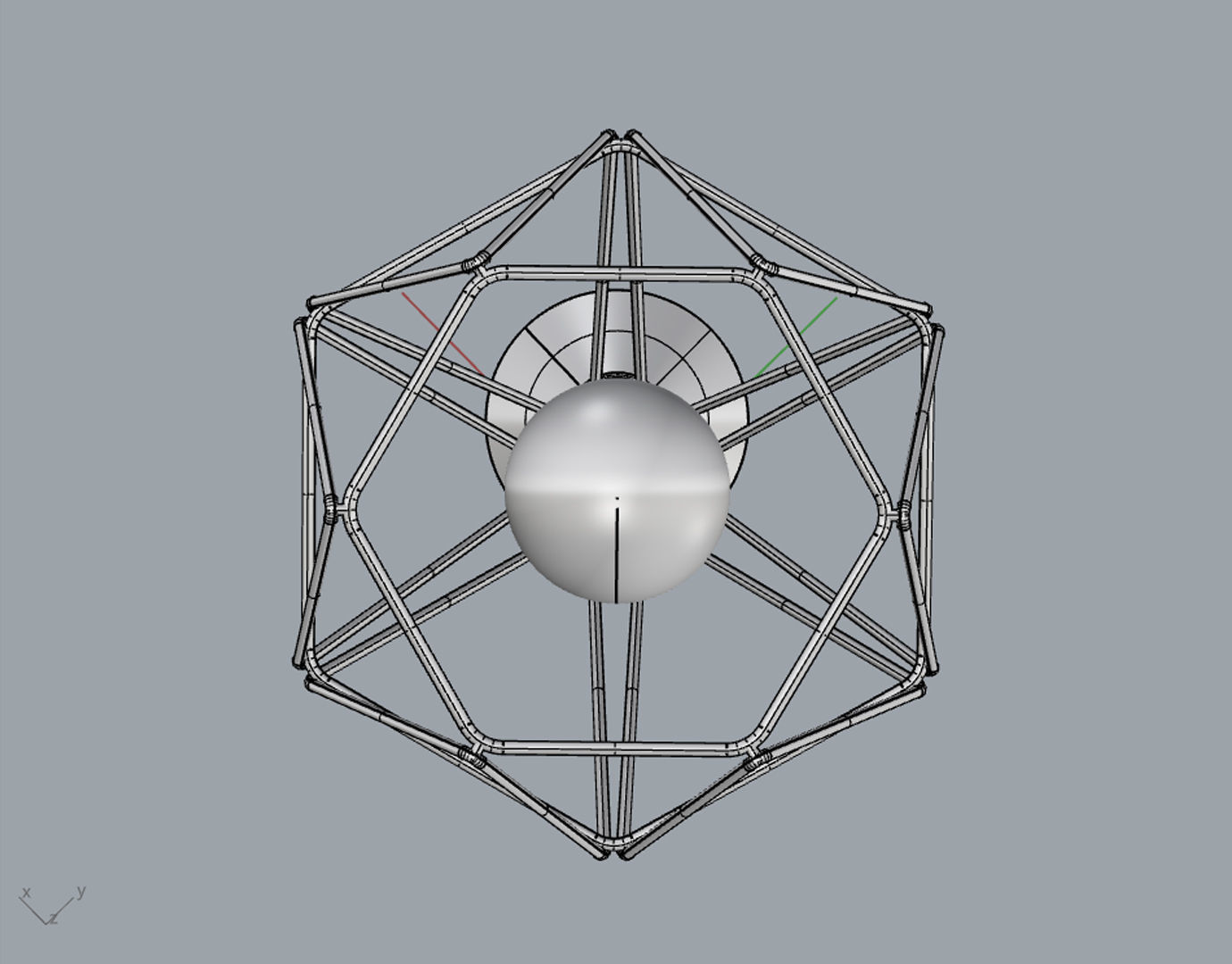 Trybo Wire Pendant Diamond  3D model_27