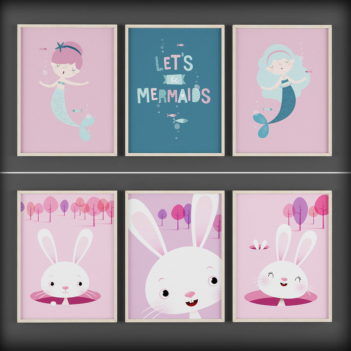 Picture Frames Low-poly 3D model_2