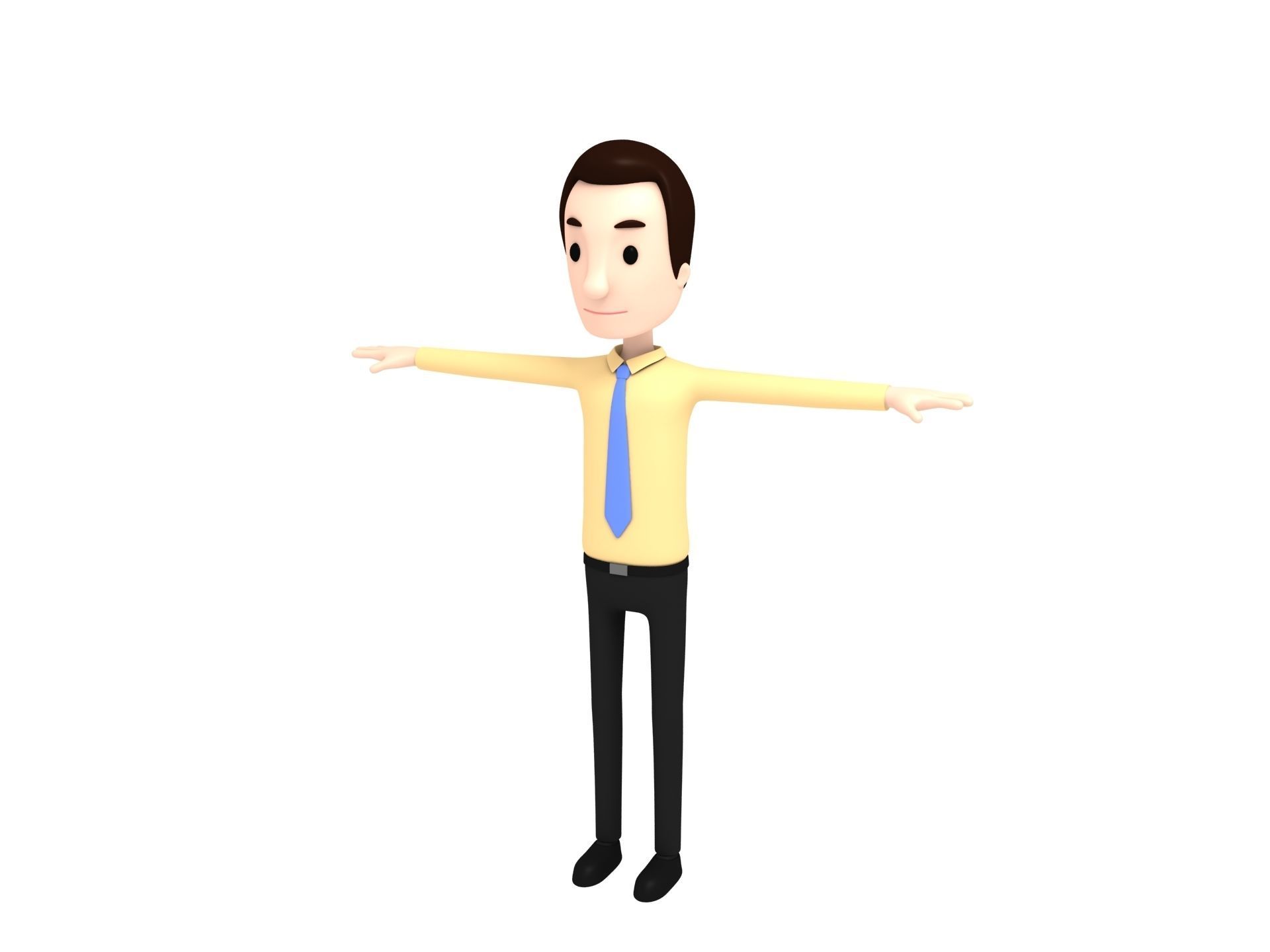 Cartoon Man Character Pack1 3D model_11