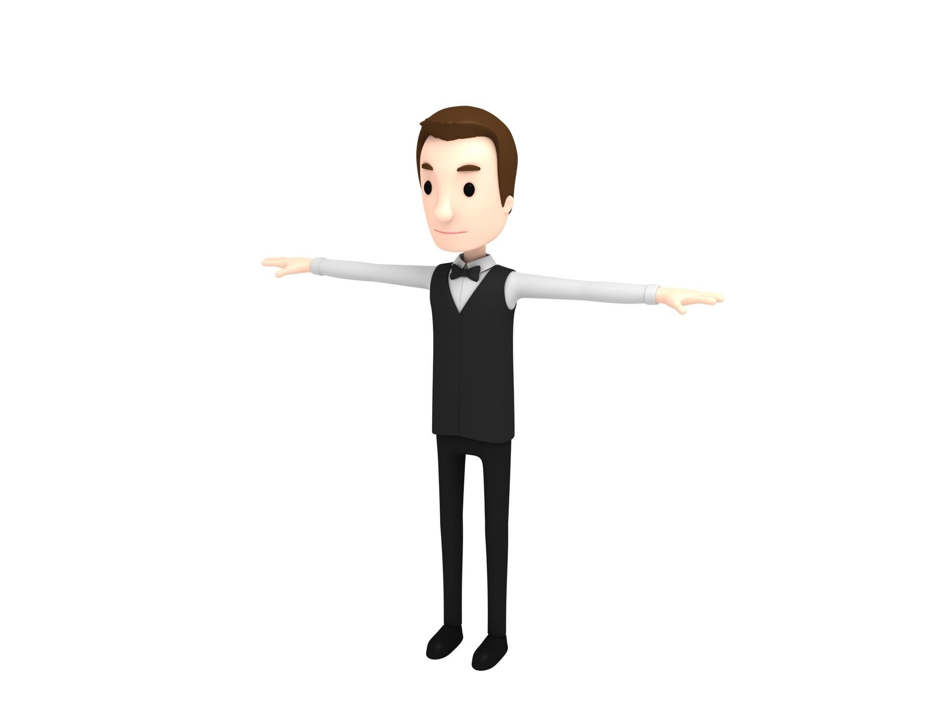 Cartoon Man Character Pack1 3D model_15