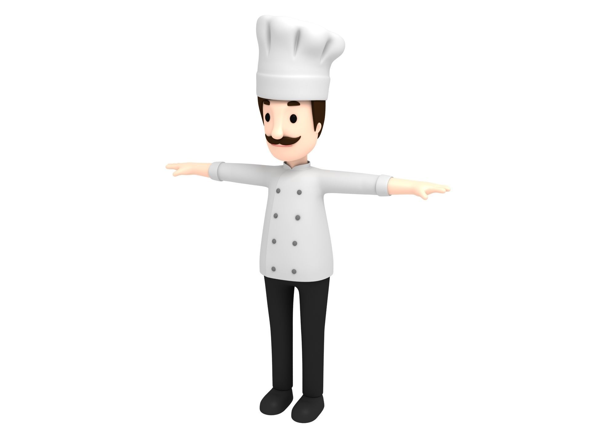 Cartoon Man Character Pack1 3D model_4