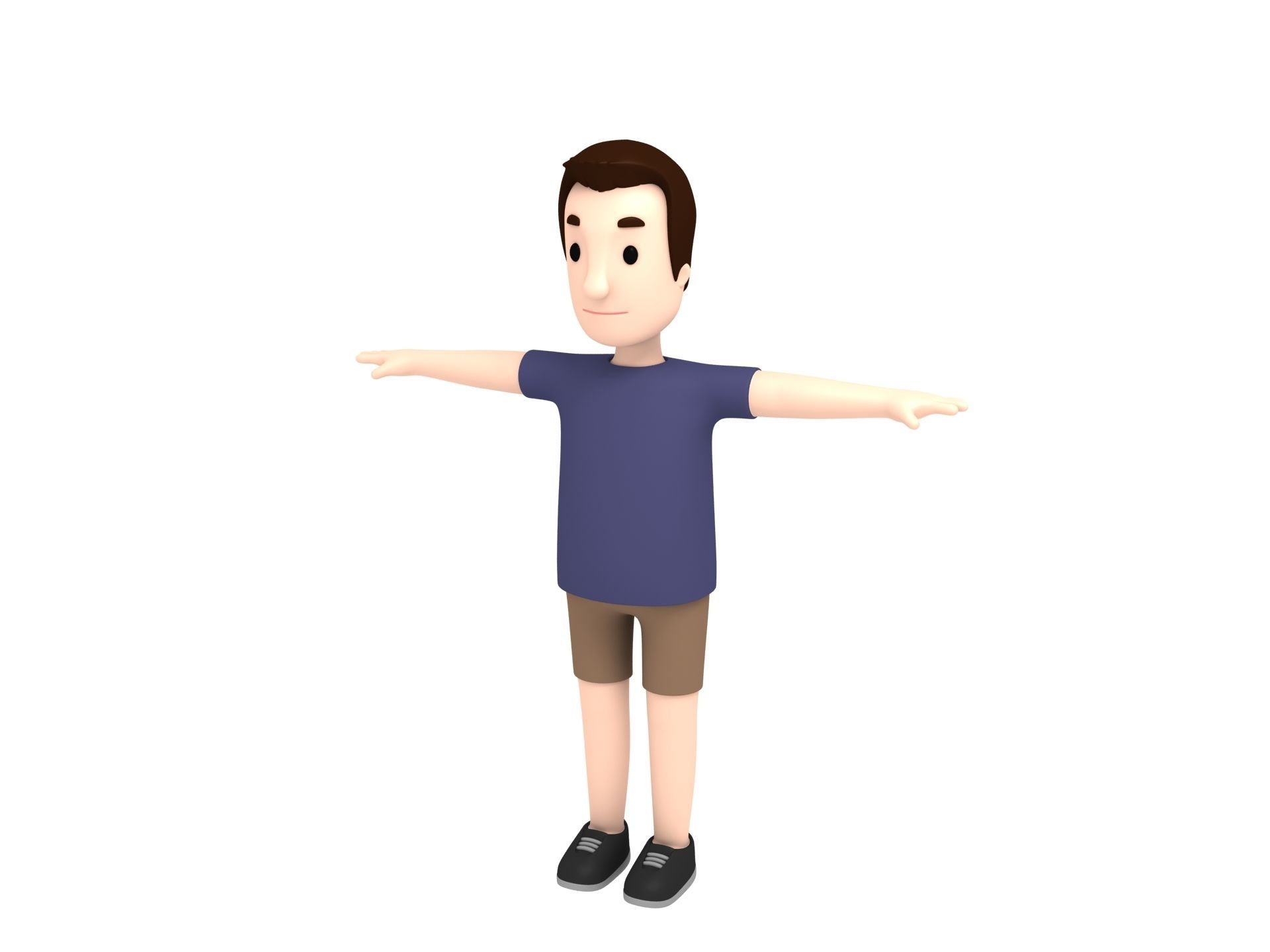 Cartoon Man Character Pack1 3D model_14