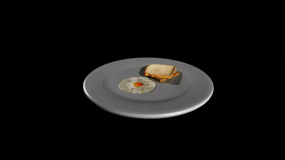 Fast Food Low-poly 3D model