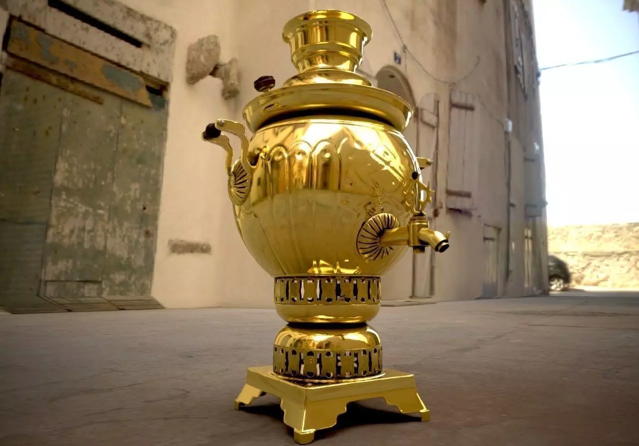 Traditional samovars Free low-poly 3D model