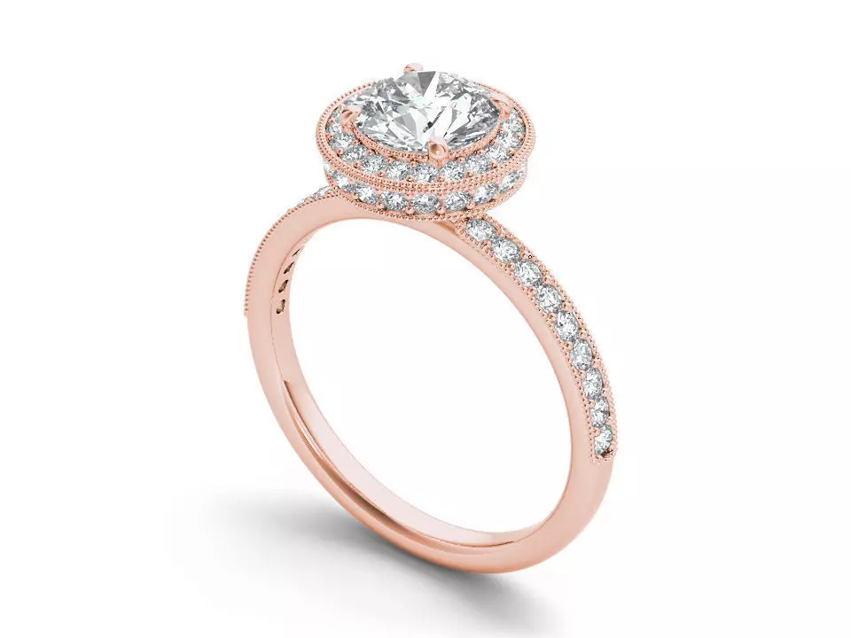 Solitaire Ring Rendering Solitaire ring 3dm stl render detail 3D print model 3D model 3D ...