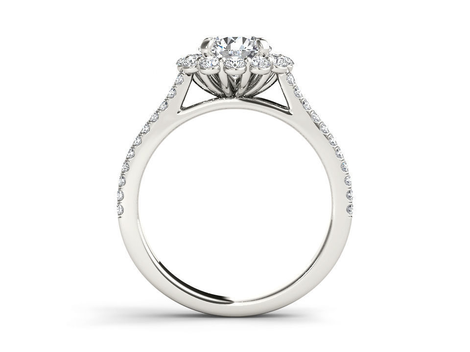 Solitaire ring 3dm stl render detail 3D print model 3D print model_5