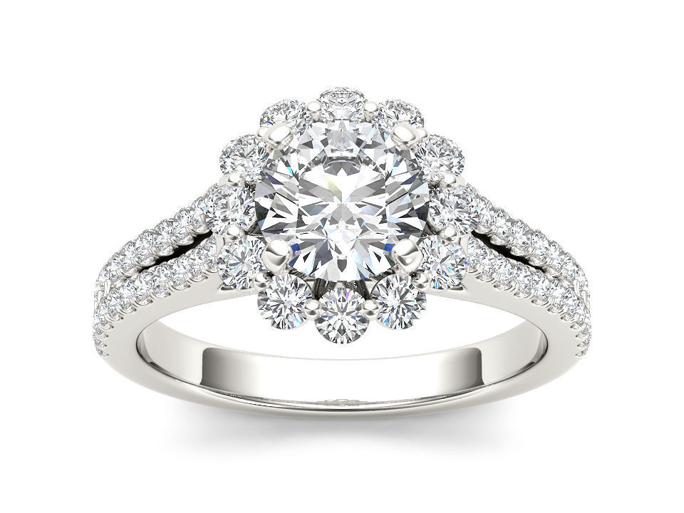 Solitaire ring 3dm stl render detail 3D print model 3D print model_6