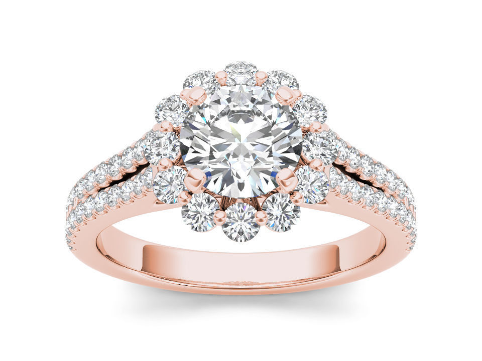 Solitaire ring 3dm stl render detail 3D print model 3D print model_2