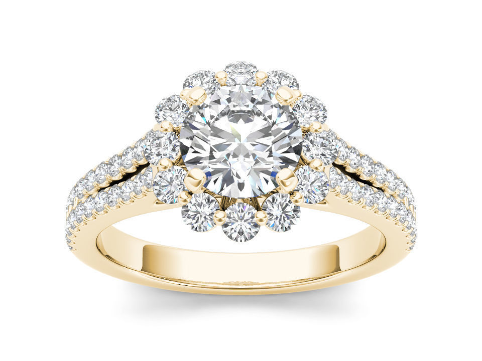 Solitaire ring 3dm stl render detail 3D print model 3D print model_9