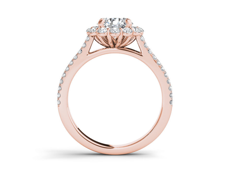 Solitaire ring 3dm stl render detail 3D print model 3D print model_1