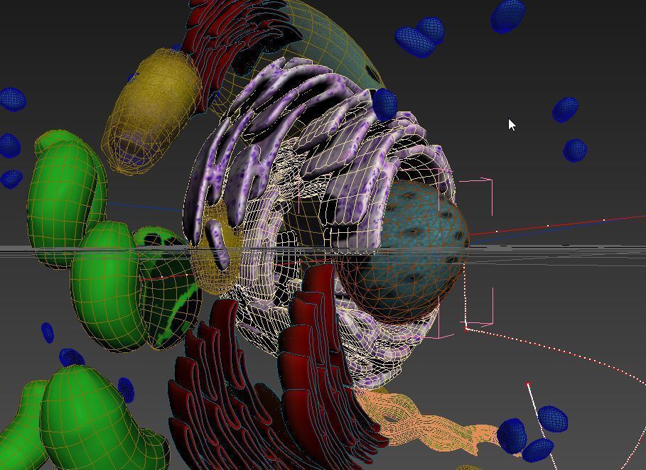 scene Cell more detail move to chromosome 3D model_8