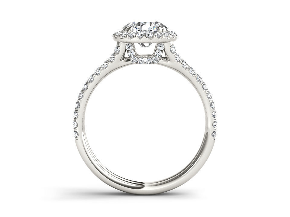 Solitaire ring 3dm stl render detail 3D print model 3D print model_4