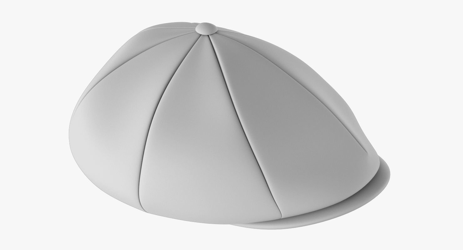 Newsboy Hat PBR Low-poly 3D model_12