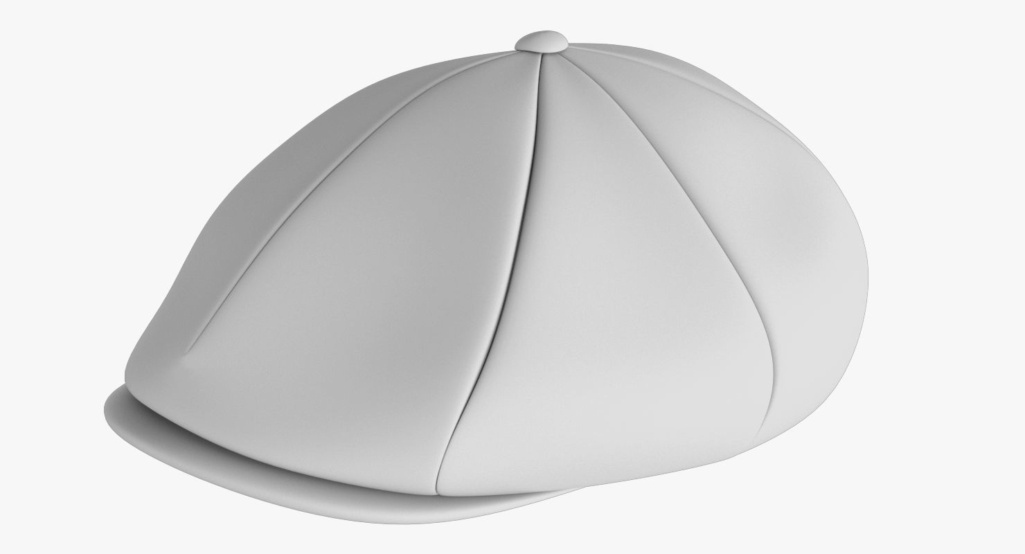 Newsboy Hat PBR Low-poly 3D model_11