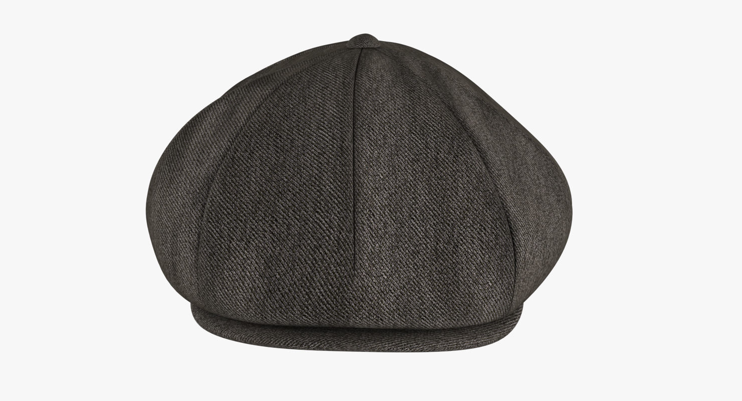 Newsboy Hat PBR Low-poly 3D model_9