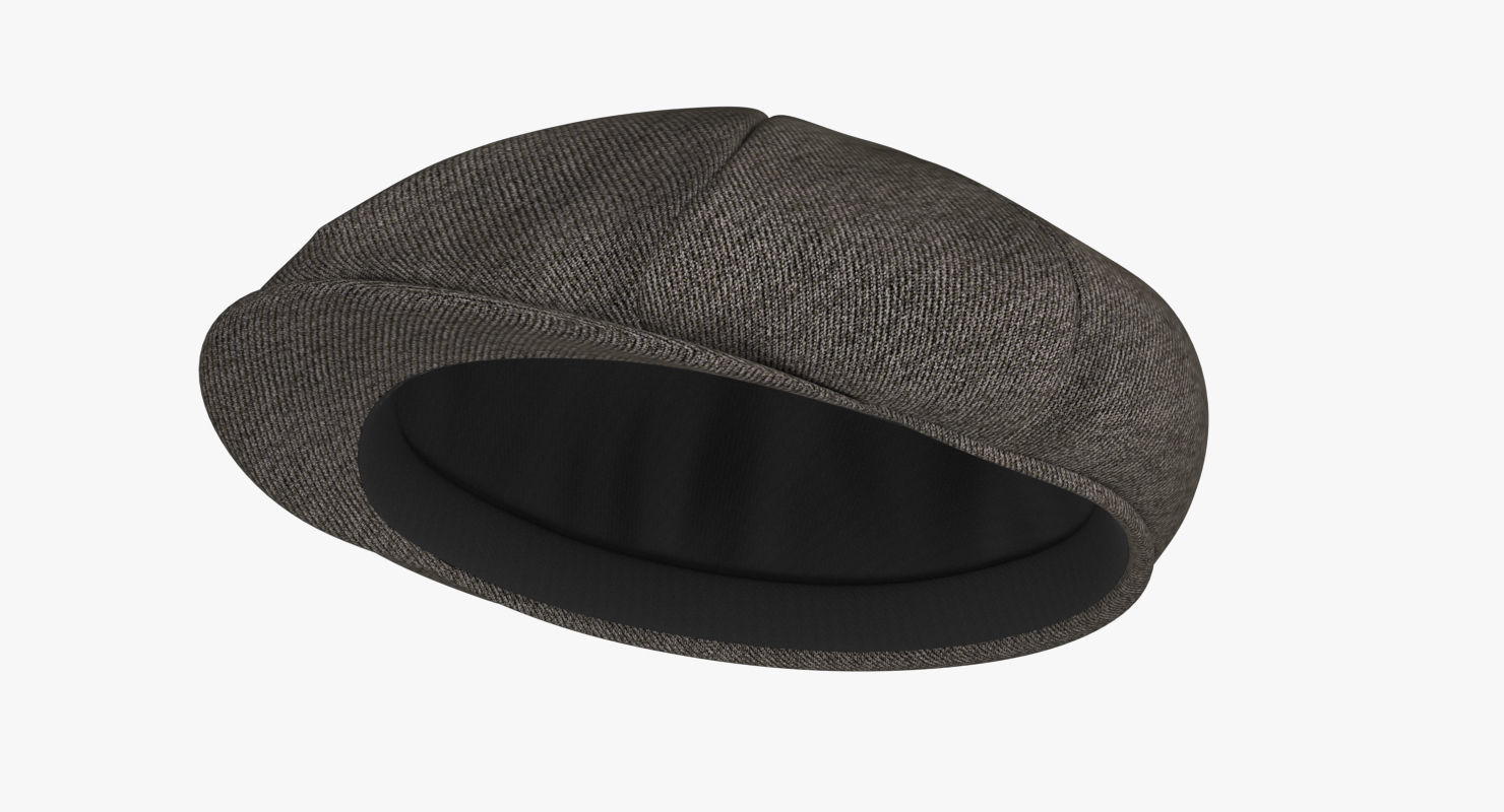 Newsboy Hat PBR Low-poly 3D model_8