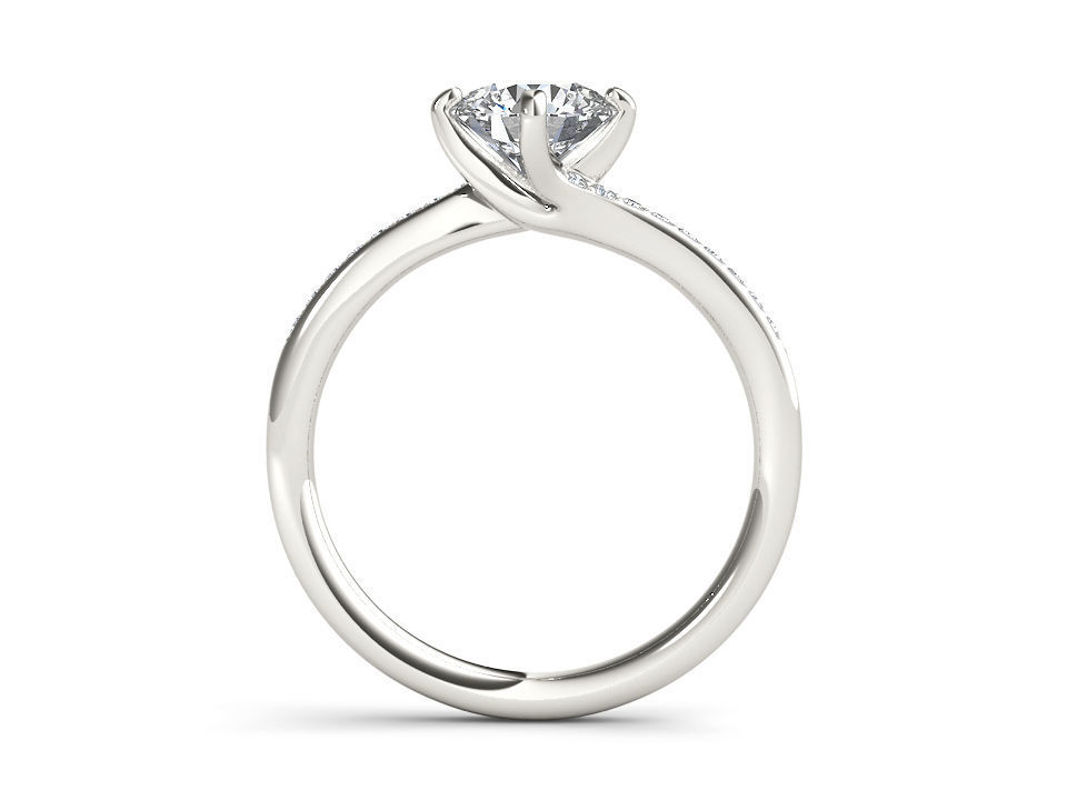 Solitaire ring 3dm stl render detail 3D print model 3D print model_1
