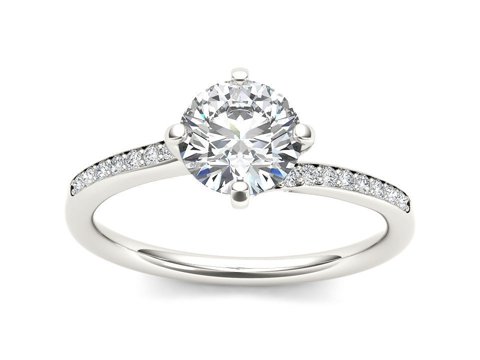 Solitaire ring 3dm stl render detail 3D print model 3D print model_6