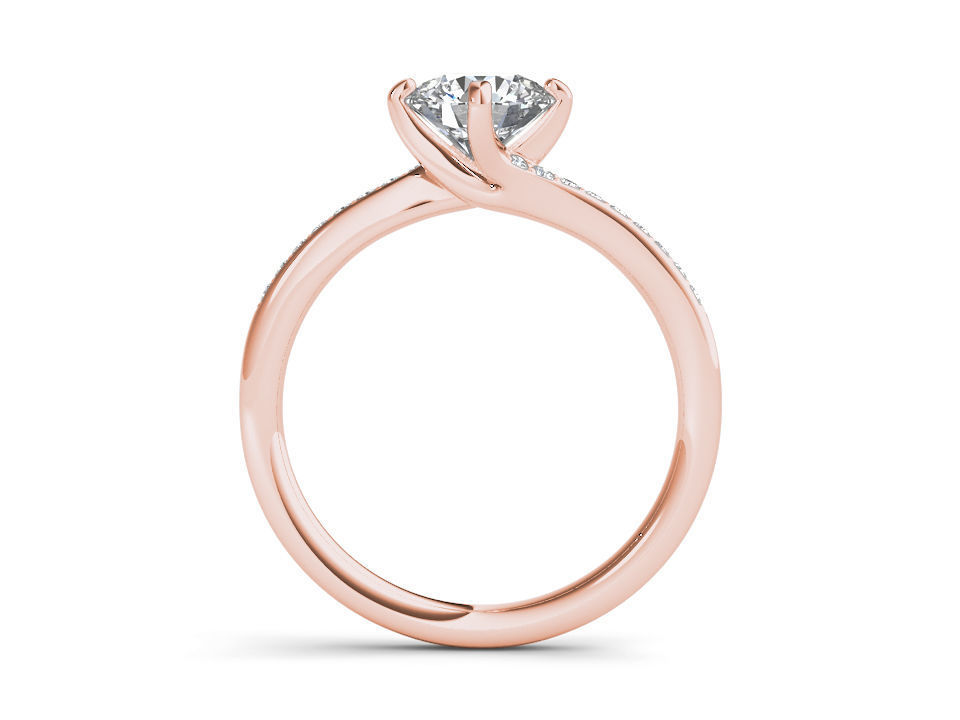 Solitaire ring 3dm stl render detail 3D print model 3D print model_2