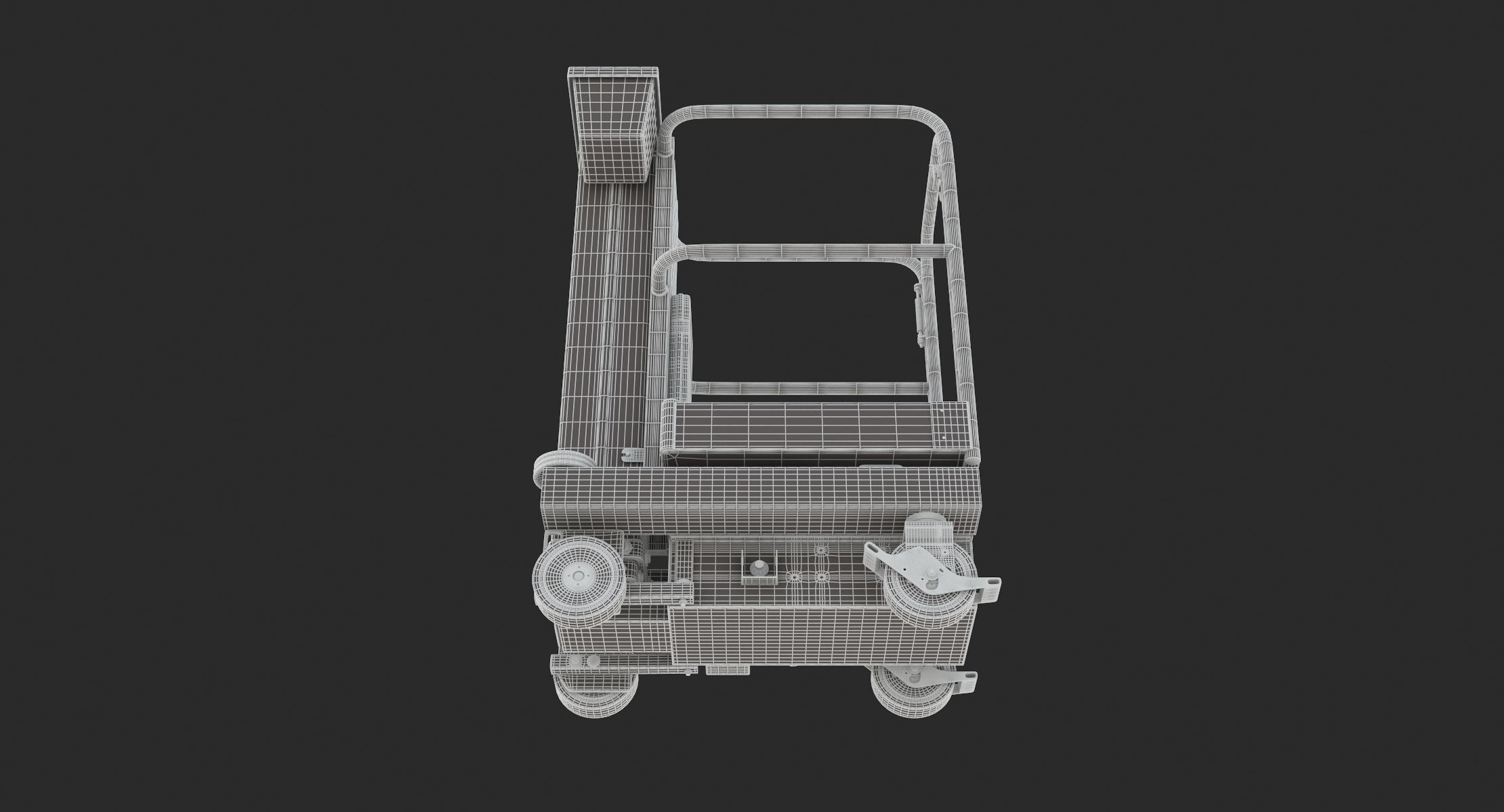 JLG 830P Push Around Mast Liff 3D model_23