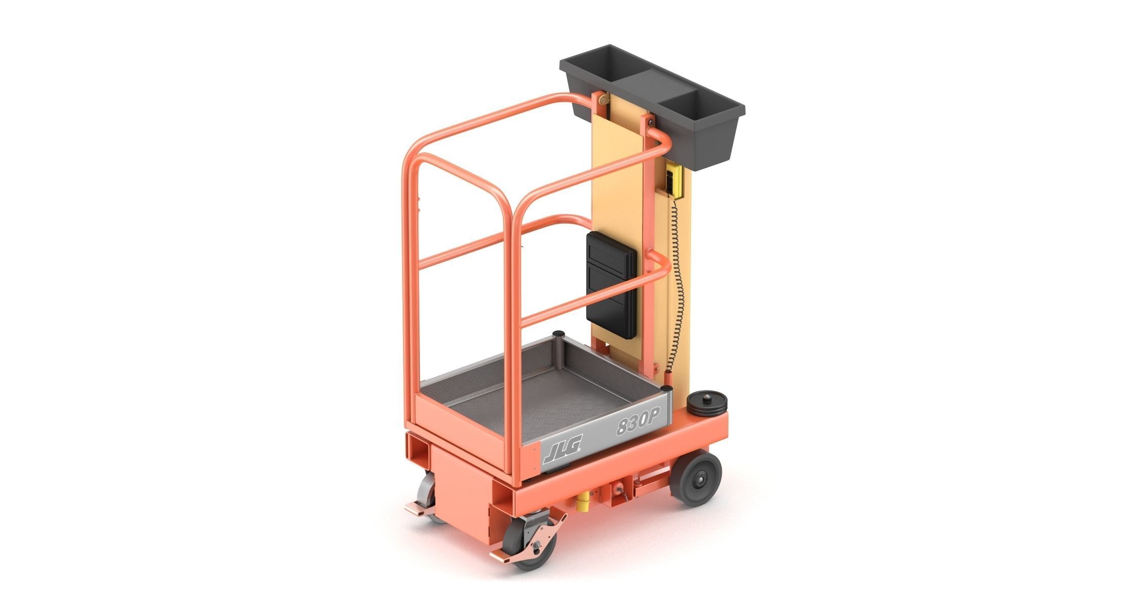 JLG 830P Push Around Mast Liff 3D model CGTrader