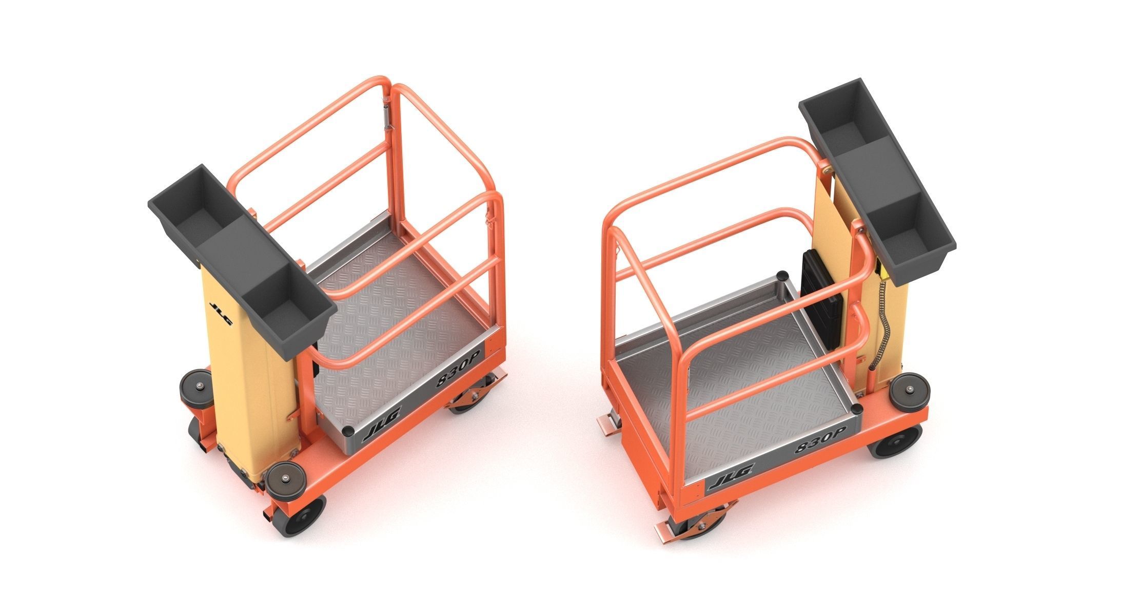 JLG 830P Push Around Mast Liff 3D model_6