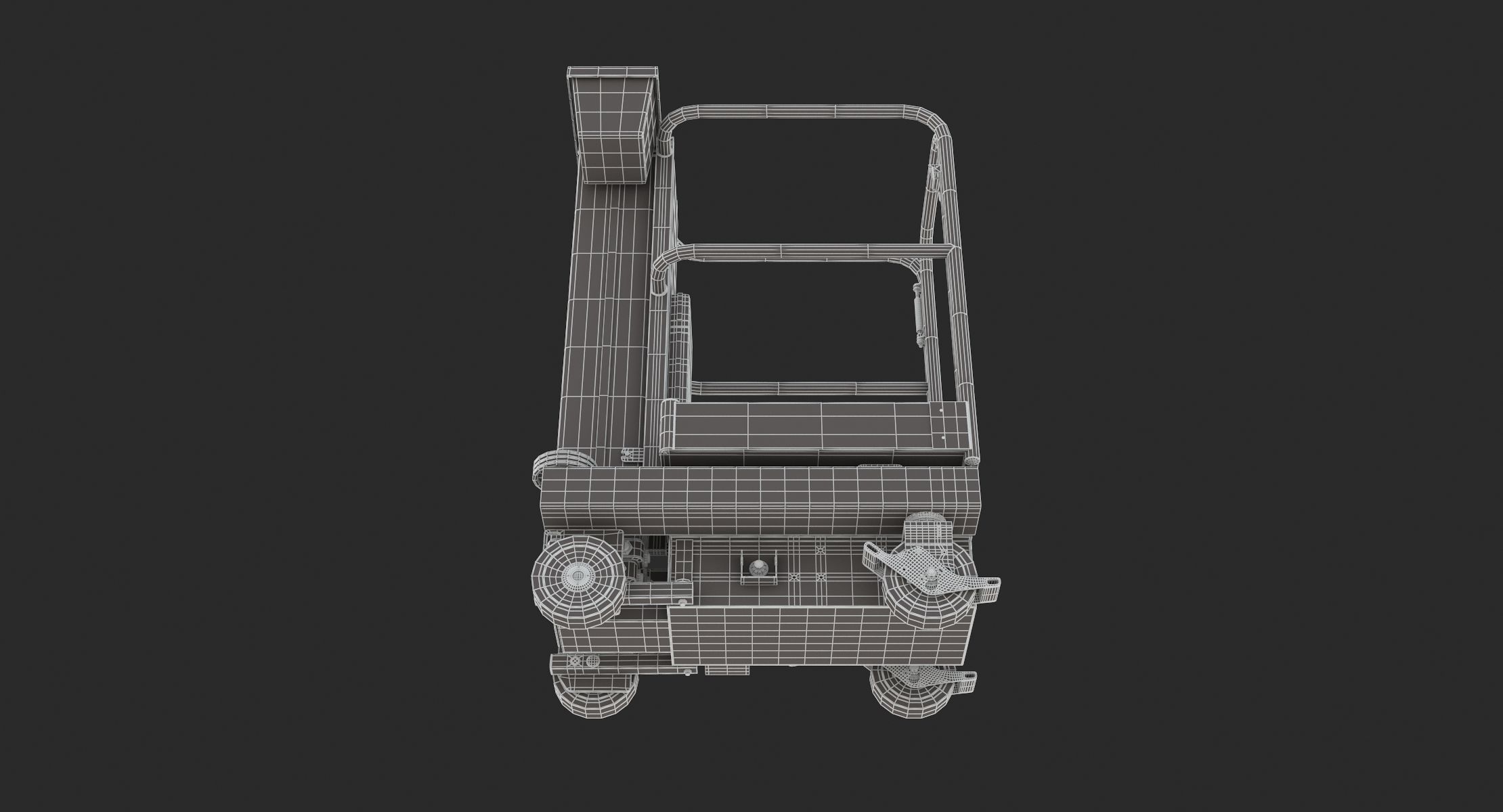 JLG 830P Push Around Mast Liff 3D model_22