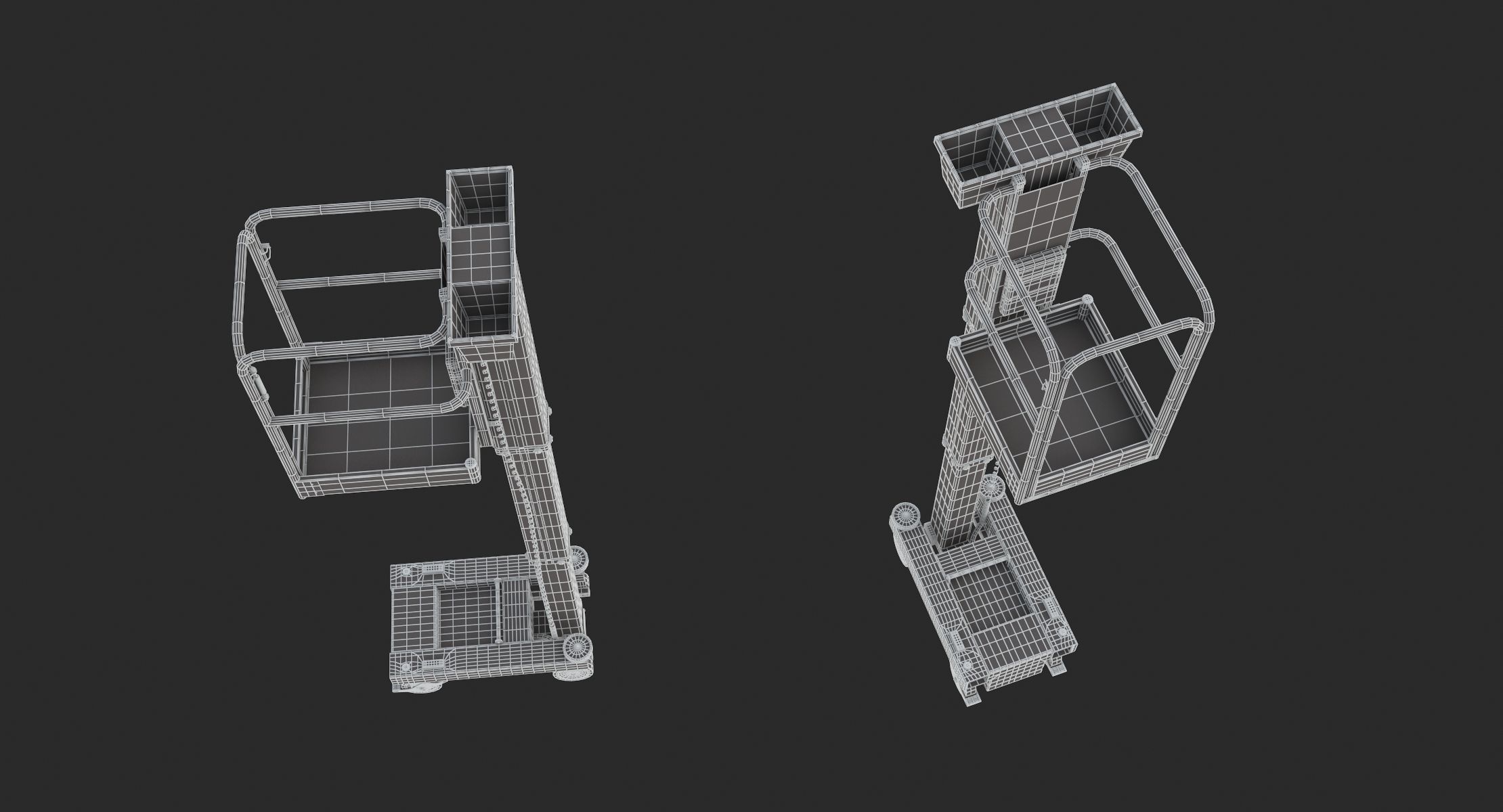 JLG 830P Push Around Mast Liff 3D model_26