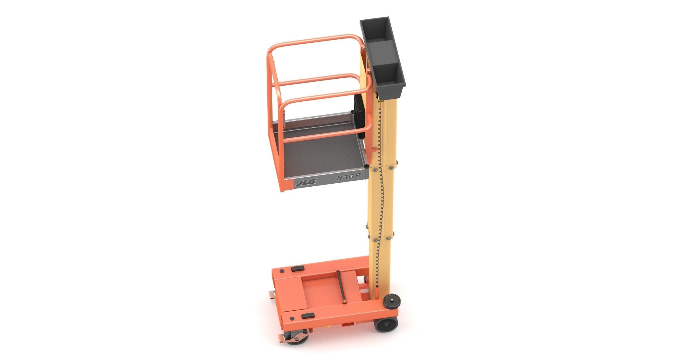 JLG 830P Push Around Mast Liff 3D model CGTrader