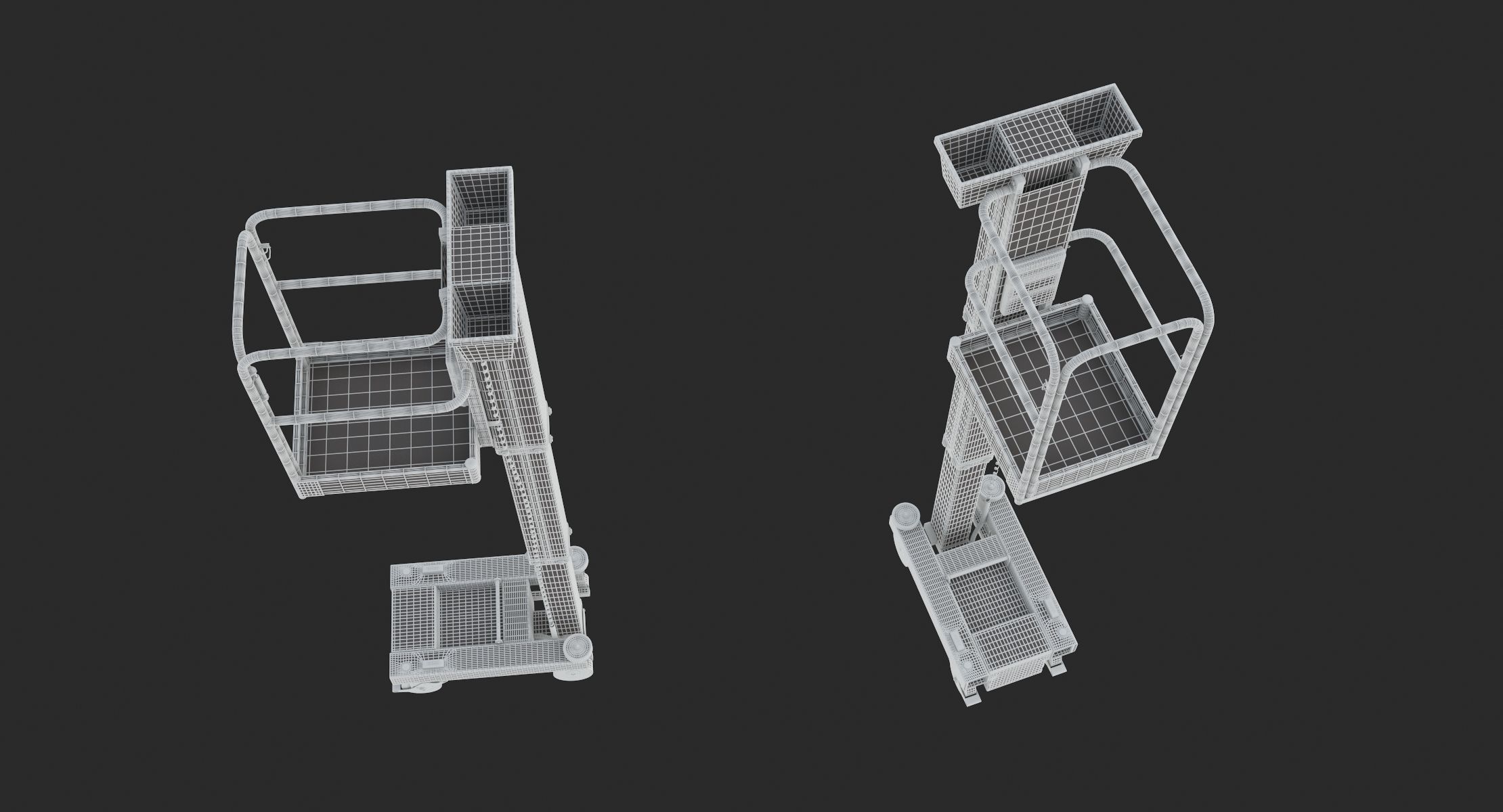 JLG 830P Push Around Mast Liff 3D model_27