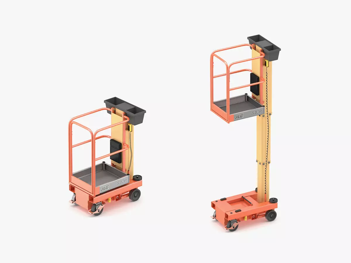JLG 830P Push Around Mast Liff 3D model_0