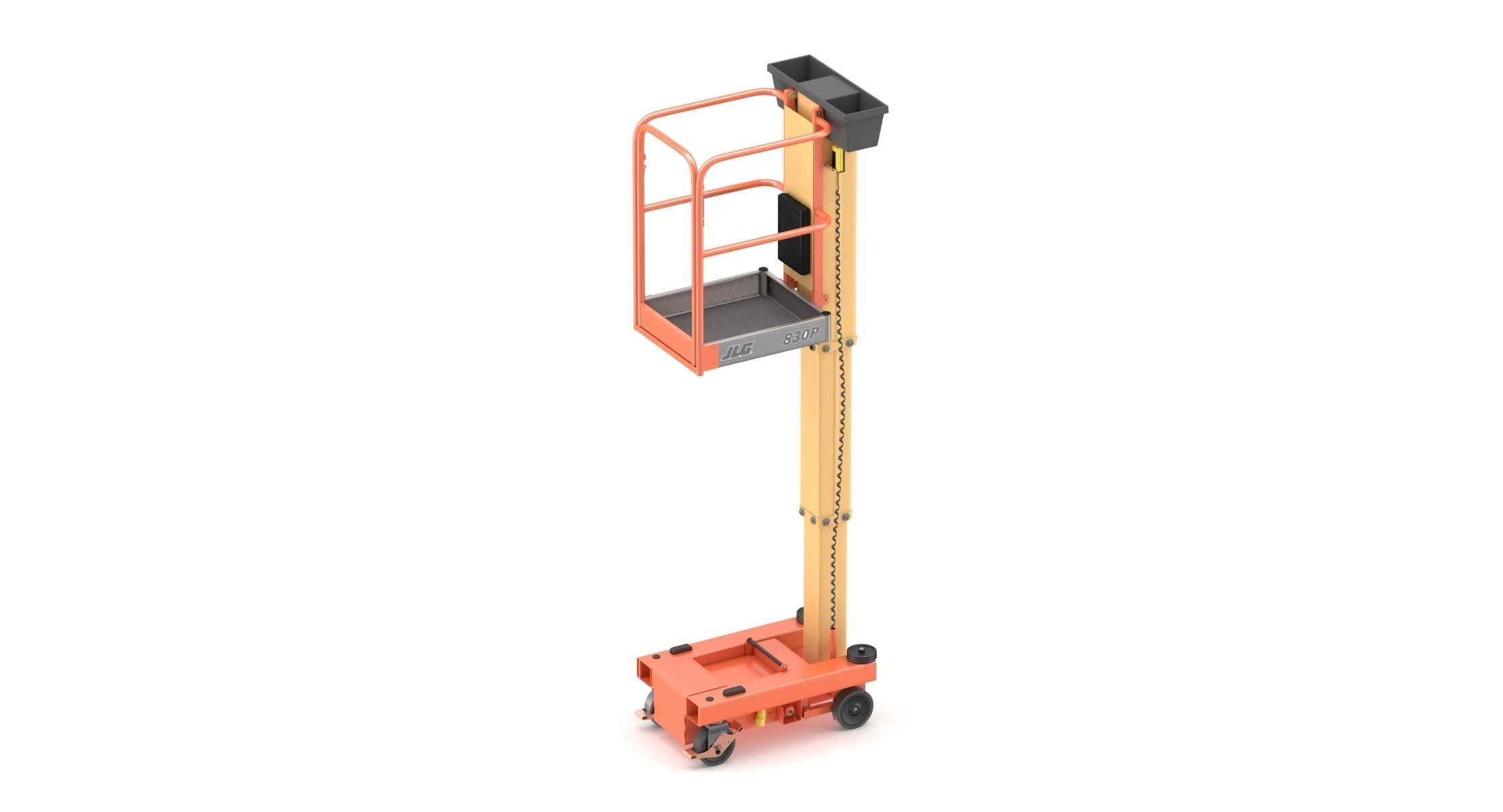 JLG 830P Push Around Mast Liff 3D model_2