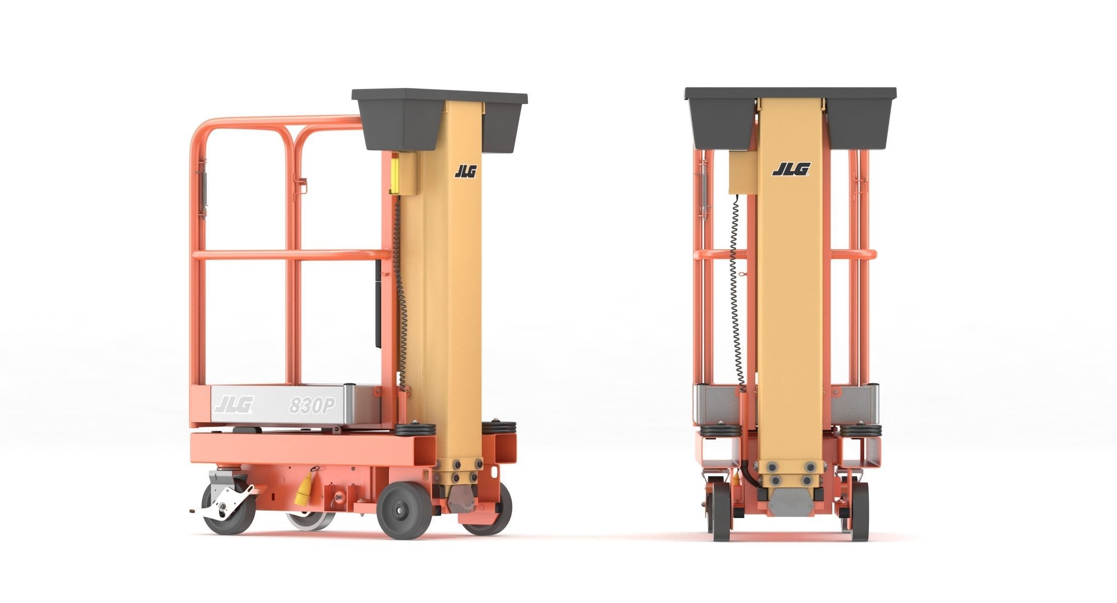 JLG 830P Push Around Mast Liff 3D model_8