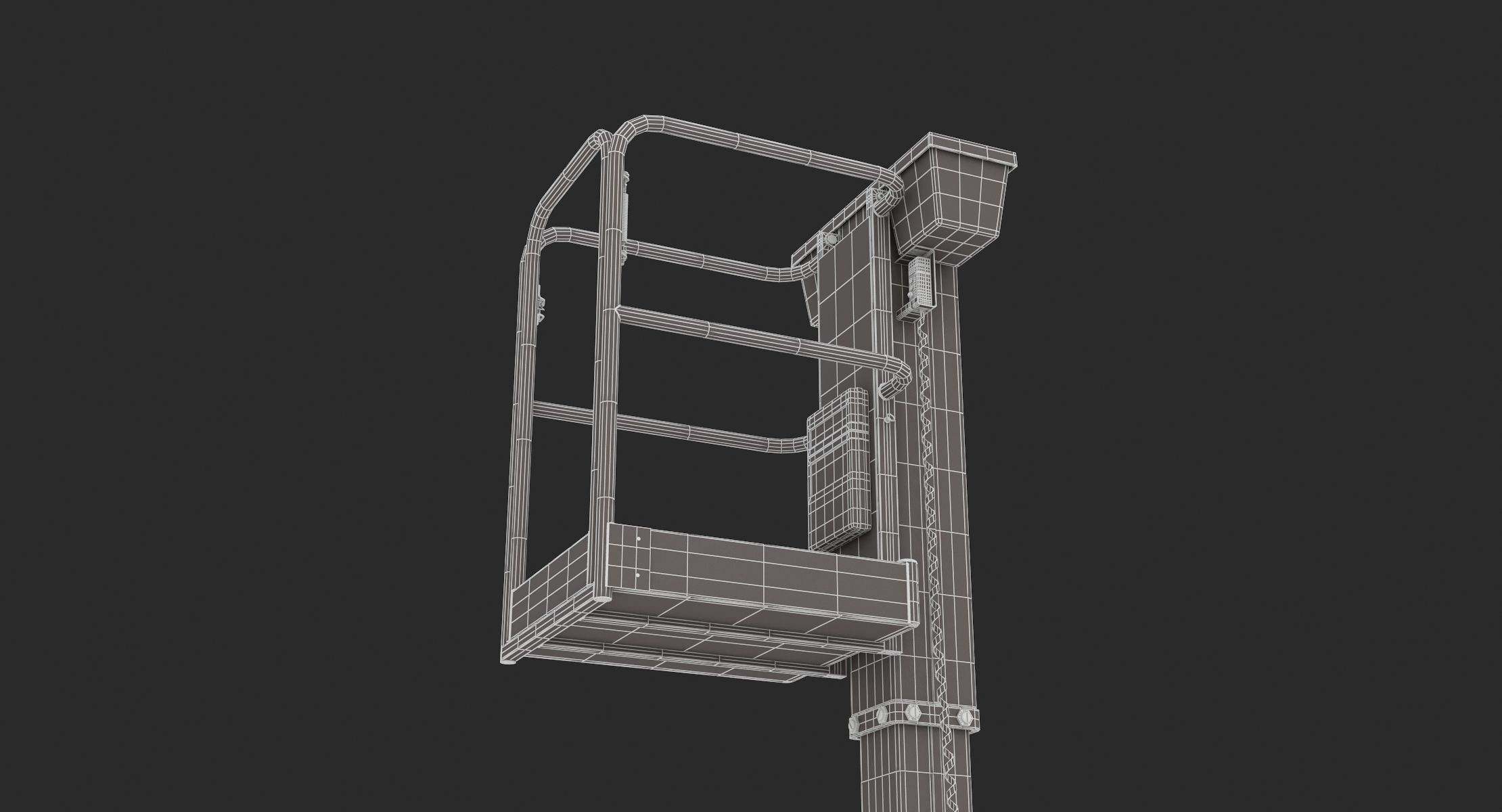 JLG 830P Push Around Mast Liff 3D model_28