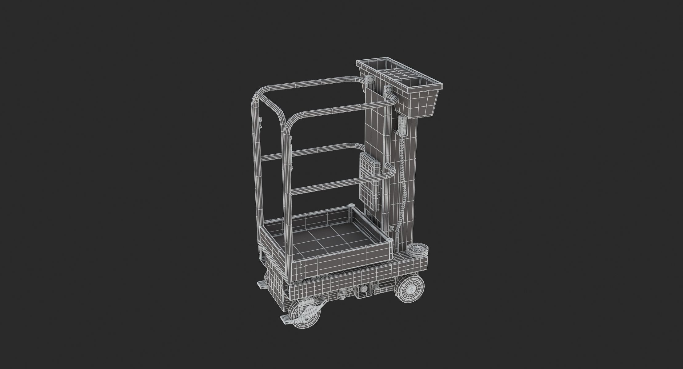 JLG 830P Push Around Mast Liff 3D model_20