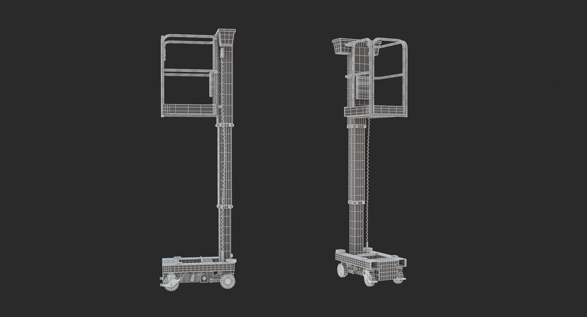 JLG 830P Push Around Mast Liff 3D model_24