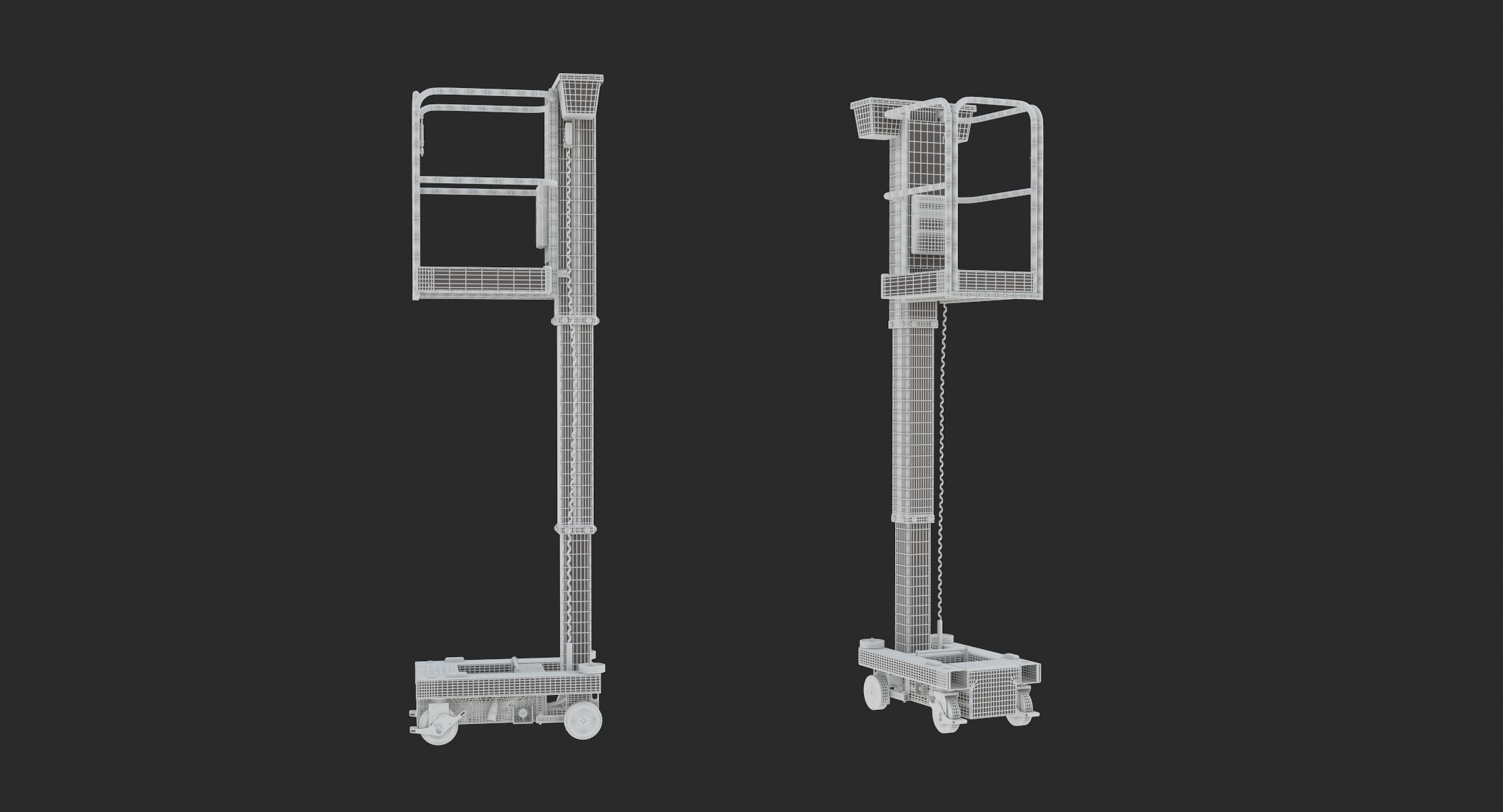 JLG 830P Push Around Mast Liff 3D model_25