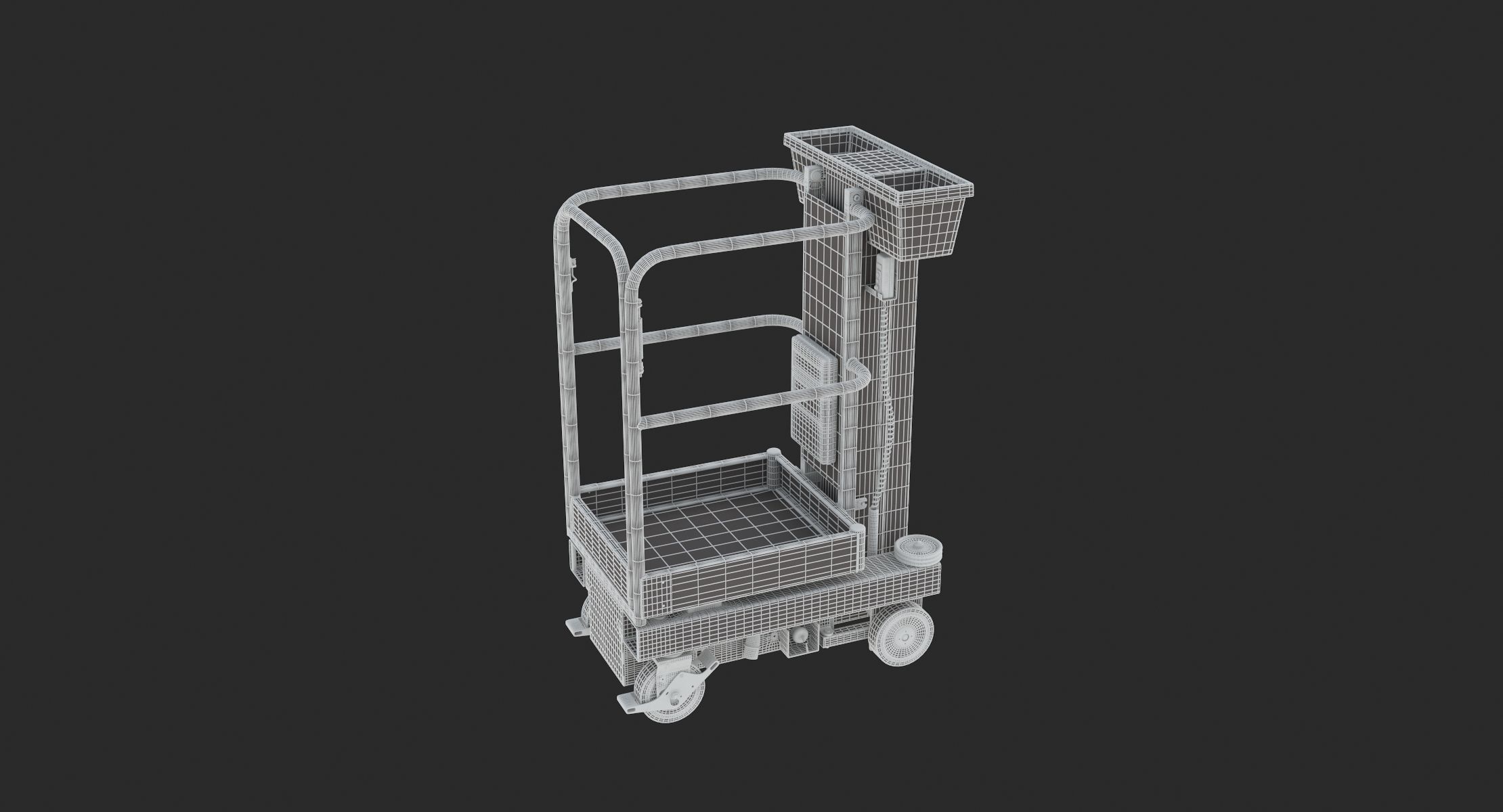 JLG 830P Push Around Mast Liff 3D model_21