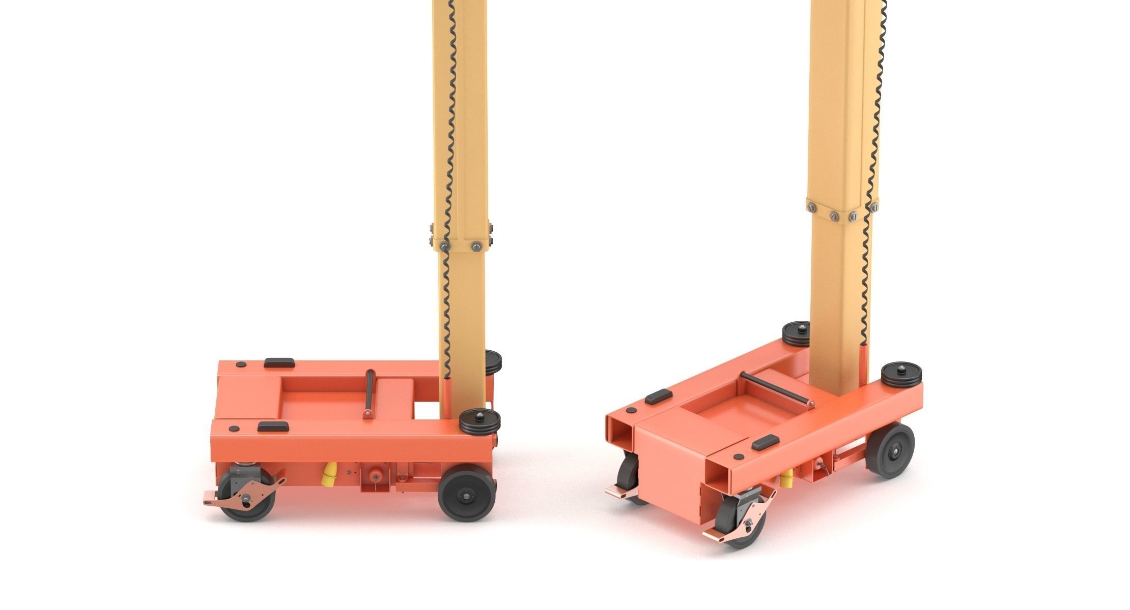 JLG 830P Push Around Mast Liff 3D model_9