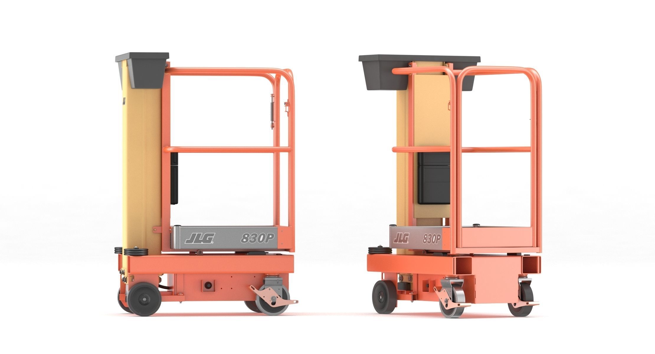JLG 830P Push Around Mast Liff 3D model_7