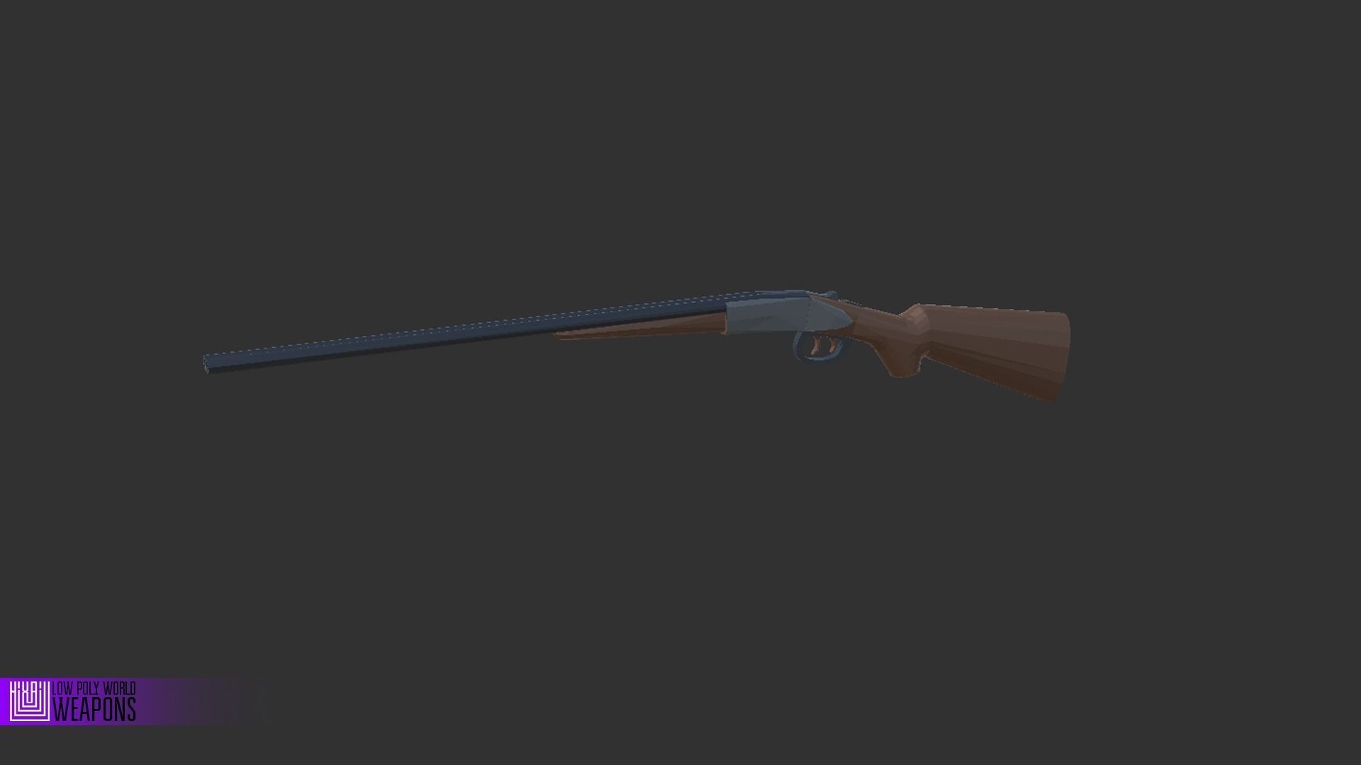 LOW POLY WORLD - STYLIZED CHARACTERS WITH WEAPONS Low-poly 3D model_10