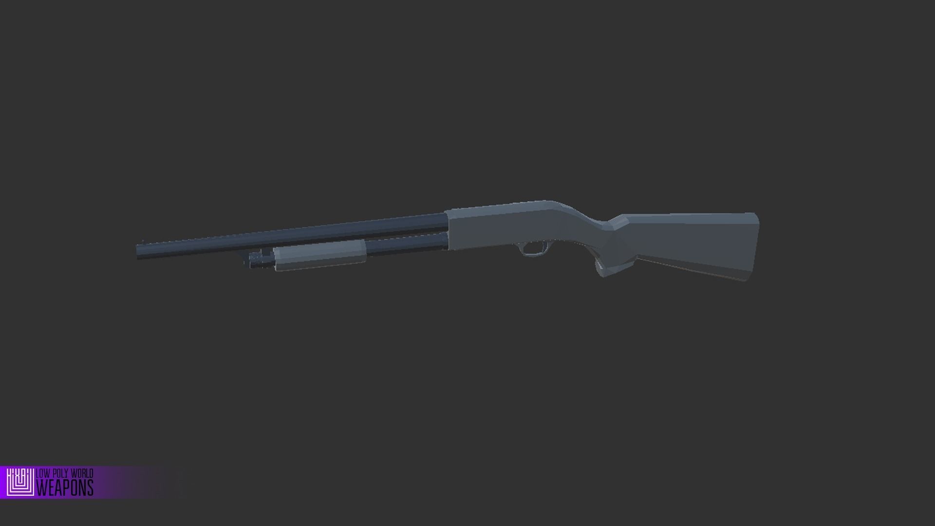 LOW POLY WORLD - STYLIZED CHARACTERS WITH WEAPONS Low-poly 3D model_11