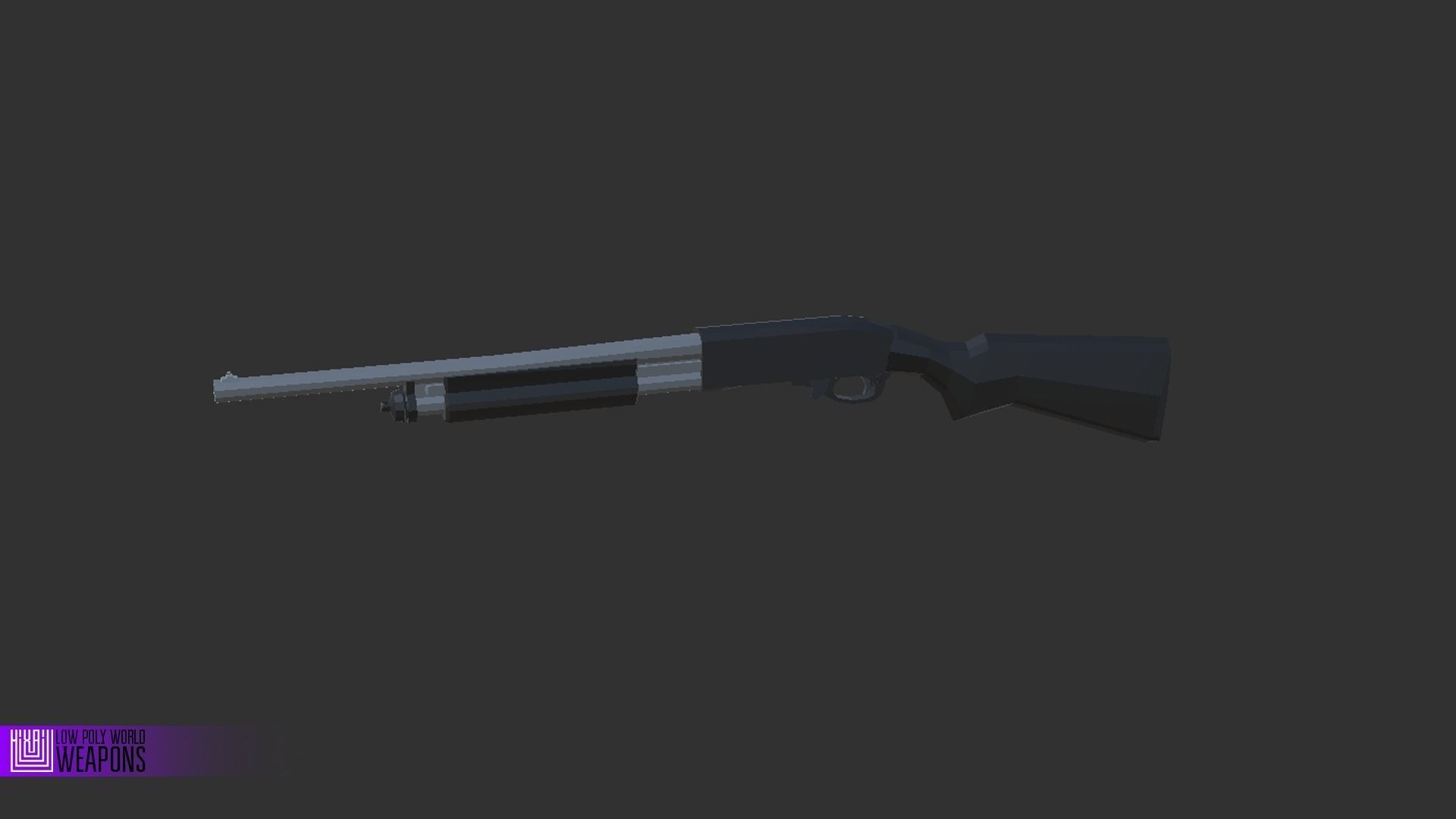 LOW POLY WORLD - STYLIZED CHARACTERS WITH WEAPONS Low-poly 3D model_12