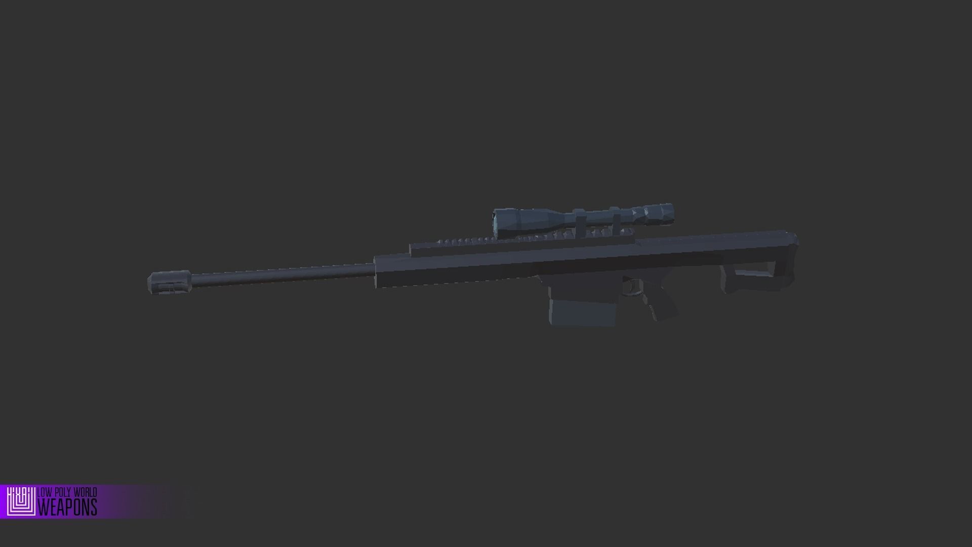 LOW POLY WORLD - STYLIZED CHARACTERS WITH WEAPONS Low-poly 3D model_14