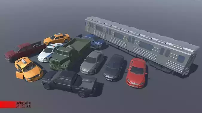 LOW POLY WORLD - STYLIZED CARS