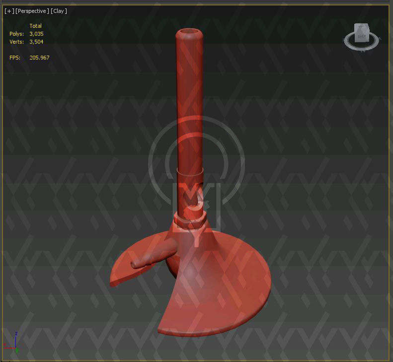 Lab Bunsen Burner Tripod Beaker Chemistry set 3D model_23